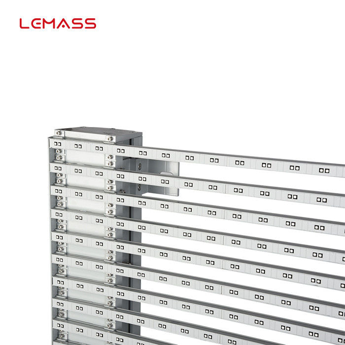 P8 van de het commerciële transparante LEIDENE LMS-Netwerk van display1000*500mm de kleuren douaneverschijning